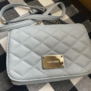 Baby Blue Quilted Crossbody- Nine West